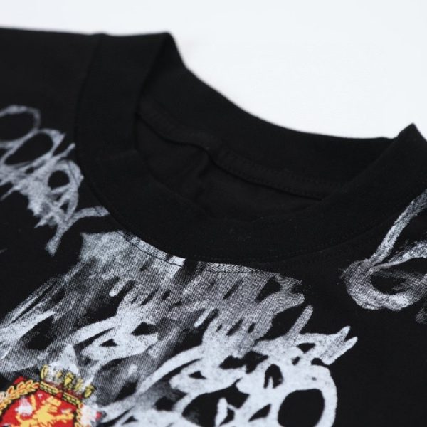 T-shirt Balenciaga Graffiti Black Oversized BL014 - Image 5