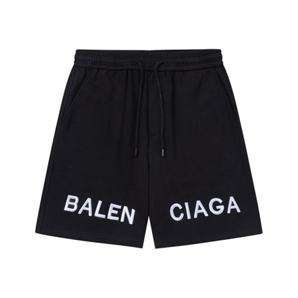 d104628_15460-1.jpg Shorts Balenciaga Logo Black BL017 - Image 1