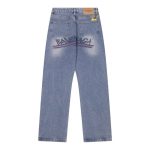 Jeans Balenciaga Logo Vintage Blue BL018 - Image 2