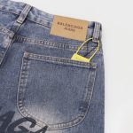 Jeans Balenciaga Logo Vintage Blue BL018 - Image 6