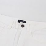 Jeans Balenciaga Logo Vintage White BL019 - Image 5