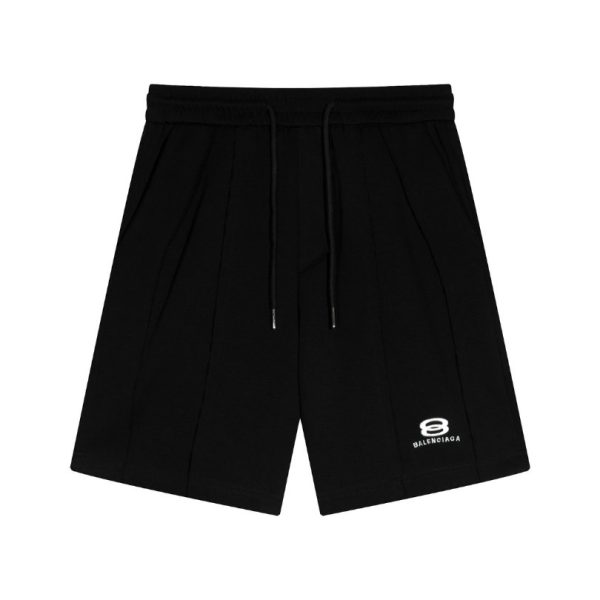 d104652_15466-1.jpg Shorts Balenciaga Logo Black BL020 - Image 1