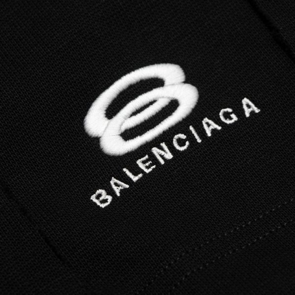 Shorts Balenciaga Logo Black BL020 - Image 3