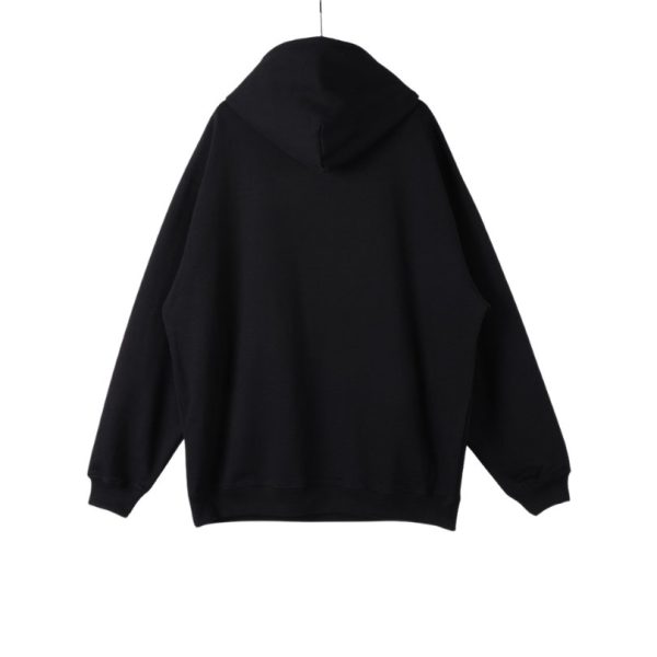 Balenciaga Classic Logo Hoodie Black BL021 - Image 2