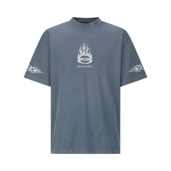 d104677_19675-1.jpg T-shirt Balenciaga Graffiti Black Oversized BL024 - Image 1