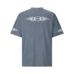 T-shirt Balenciaga Graffiti Black Oversized BL024 - Image 2