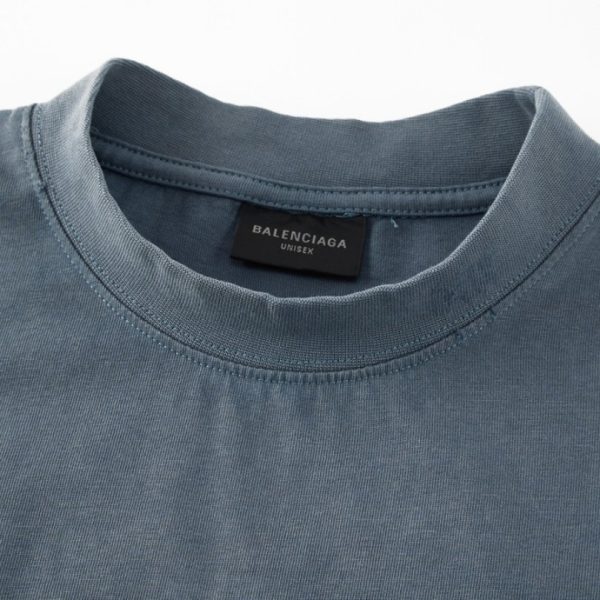 T-shirt Balenciaga Graffiti Black Oversized BL024 - Image 3