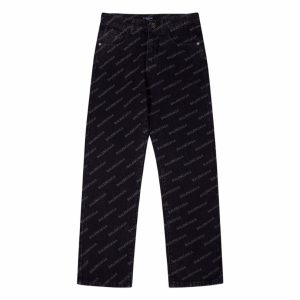 Jeans Balenciaga Monogram Black BL026