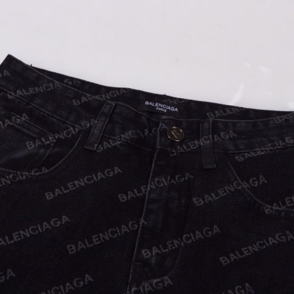 Jeans Balenciaga Monogram Black BL026 - Image 3
