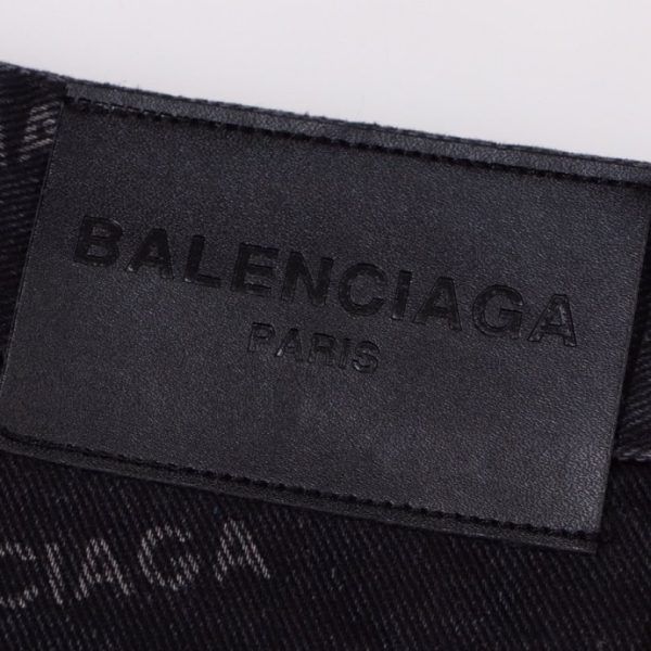 Jeans Balenciaga Monogram Black BL026 - Image 4