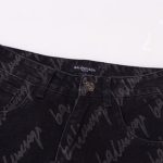 Jeans Balenciaga Script Black BL027 - Image 4