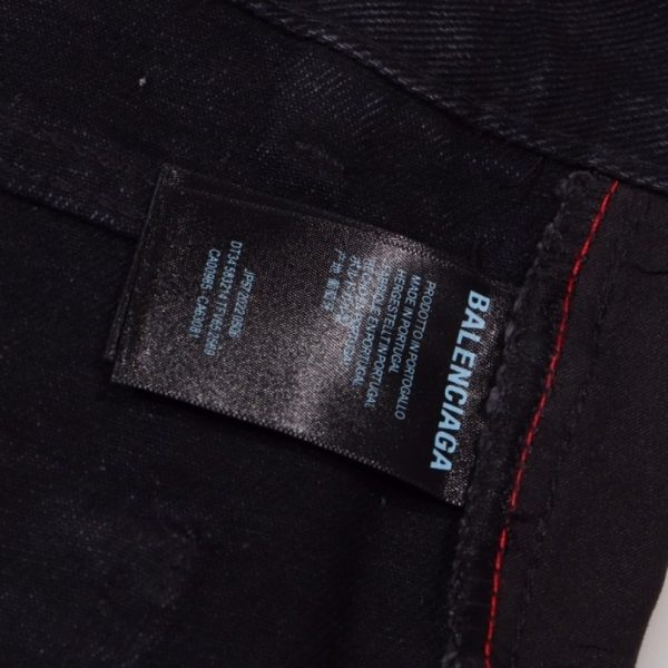 Jeans Balenciaga Script Black BL027 - Image 7
