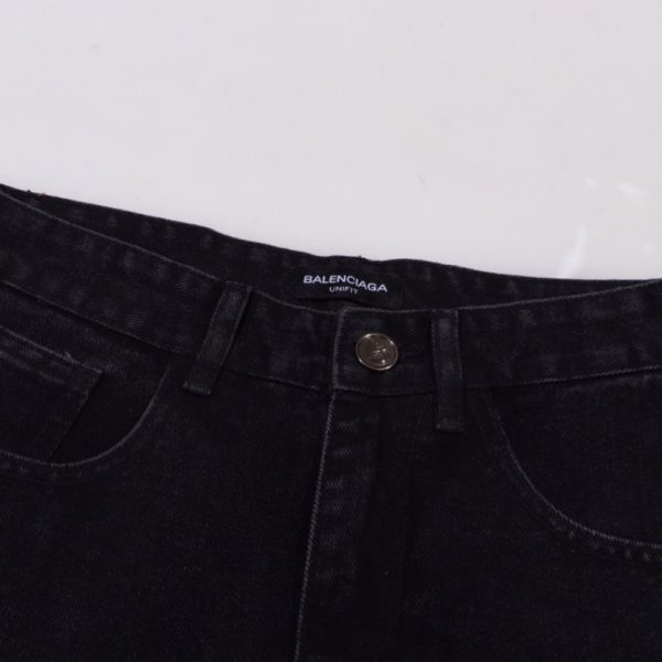 Jeans Balenciaga BB Logo Black BL029 - Image 3