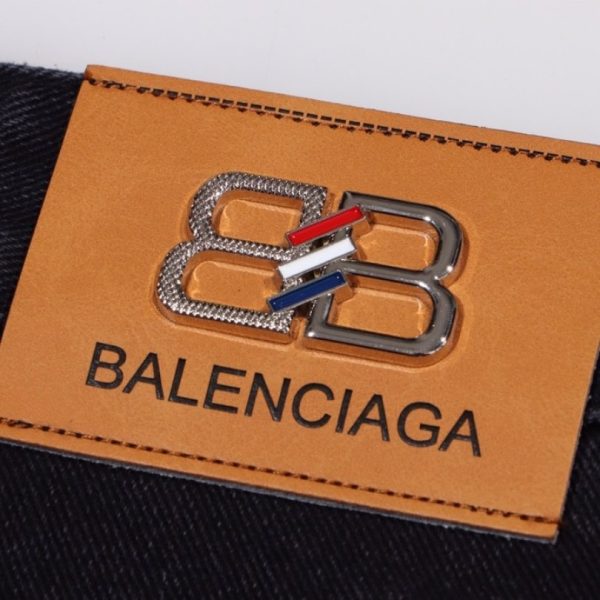 Jeans Balenciaga BB Logo Black BL029 - Image 5