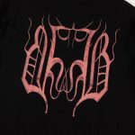 T-shirt Balenciaga BB Gothic Print Black BL036 - Image 5