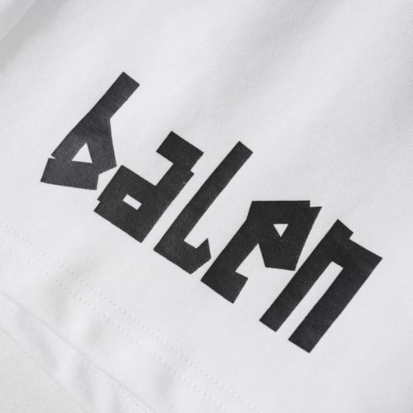 Shorts Balenciaga Balen Ciaga Print White BL037 - Image 3