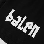 Shorts Balenciaga Balen Ciaga Print Black BL038 - Image 4