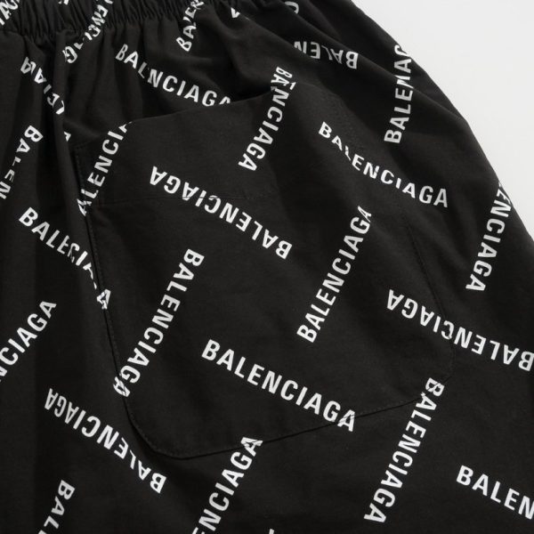 Shorts Balenciaga Allover Logo Print BL044 - Image 5
