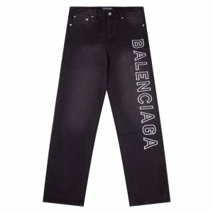 Jeans Balenciaga BB Logo Blue BL047