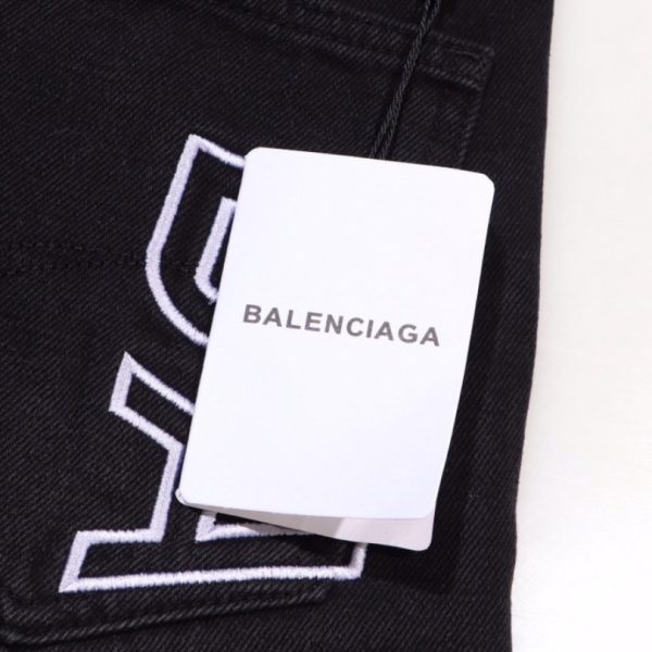 Jeans Balenciaga BB Logo Blue BL047 - Image 5
