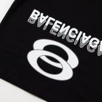 T-shirt Balenciaga Paris Double Rings Logo Black BL051 - Image 4