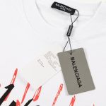 T-shirt Balenciaga Graffiti Print White BL052 - Image 4
