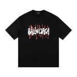 T-shirt Balenciaga Graffiti Print Black BL053