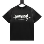 T-shirt Balenciaga Logo Graphic Black BL055