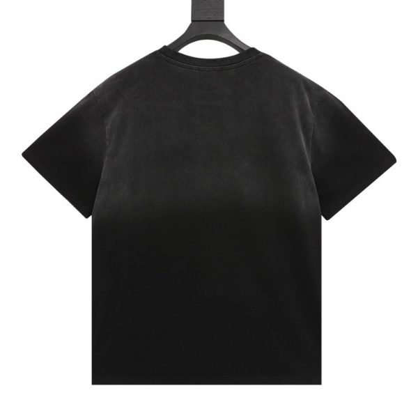 T-shirt Balenciaga Logo Graphic Black BL055 - Image 2