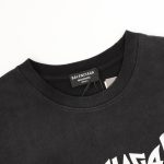 T-shirt Balenciaga Logo Graphic Black BL055 - Image 4