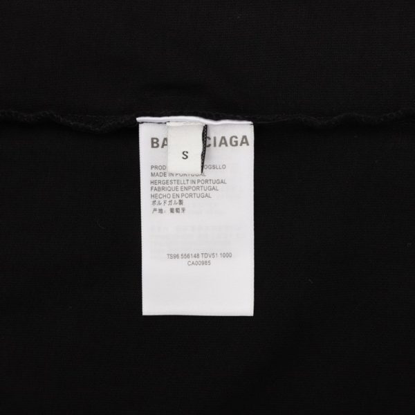 T-shirt Balenciaga Logo Graphic Black BL055 - Image 6