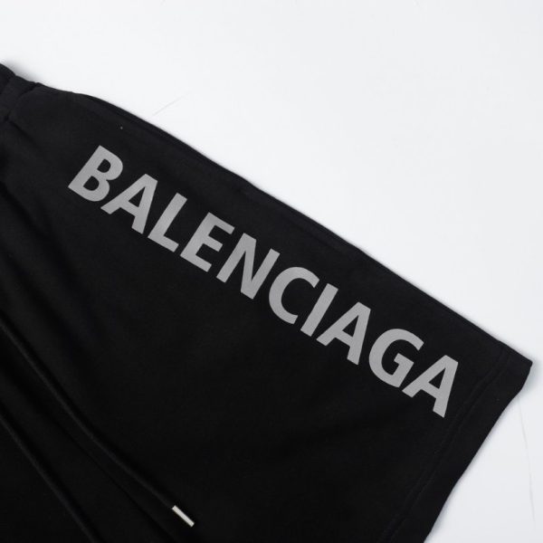 Shorts Balenciaga Logo Black BL056 - Image 4