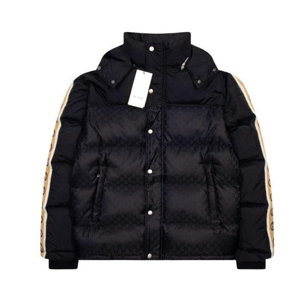 d104851_7607-1.jpg Jacket Gucci Puffer Monogram Black GC005 - Image 1