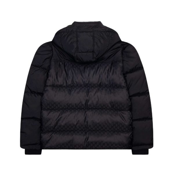 Jacket Gucci Puffer Monogram Black GC005 - Image 2