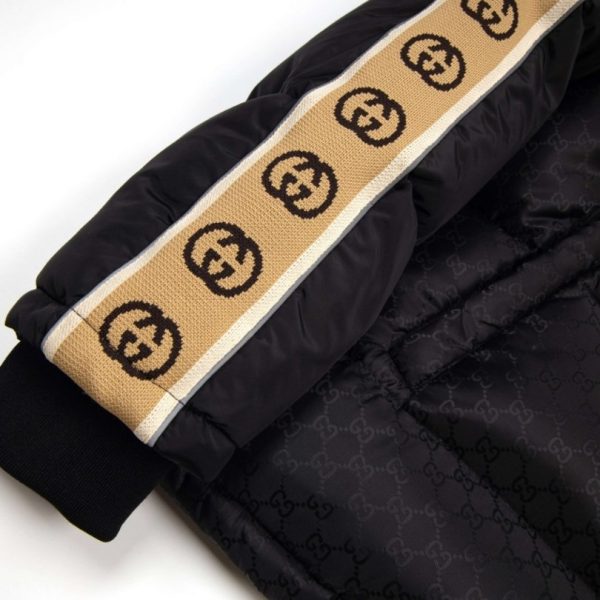Jacket Gucci Puffer Monogram Black GC005 - Image 3