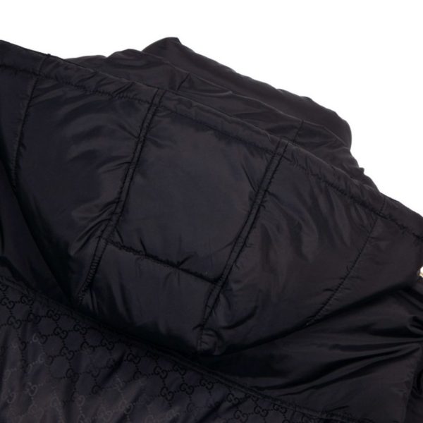 Jacket Gucci Puffer Monogram Black GC005 - Image 4