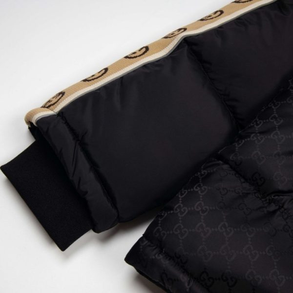 Jacket Gucci Puffer Monogram Black GC005 - Image 5