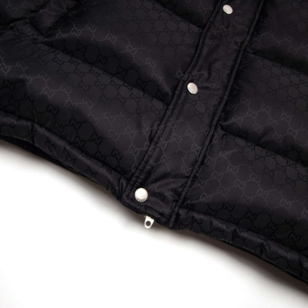 Jacket Gucci Puffer Monogram Black GC005 - Image 7