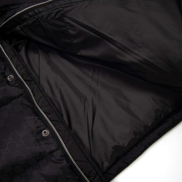 Jacket Gucci Puffer Monogram Black GC005 - Image 8