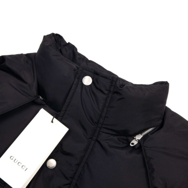 Jacket Gucci Puffer Monogram Black GC005 - Image 10