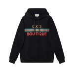 Hoodie Gucci Boutique Logo Black GC006
