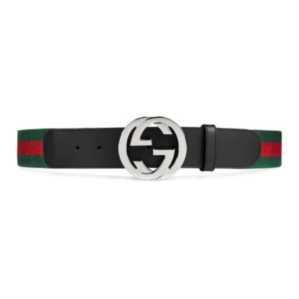 d104874_2836-1.jpg Belt Gucci GG Stripe Black GC010 - Image 1