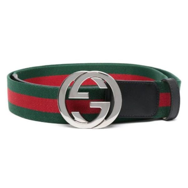 Belt Gucci GG Stripe Black GC010 - Image 2