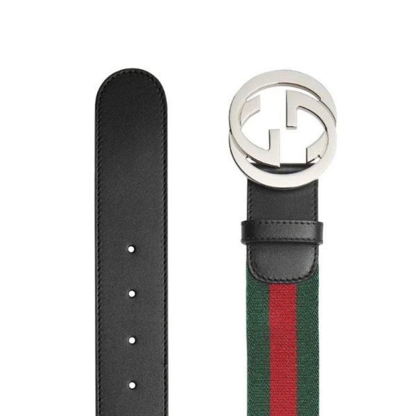 Belt Gucci GG Stripe Black GC010 - Image 3