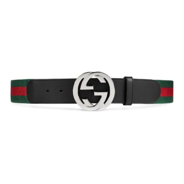 Belt Gucci GG Stripe Black GC010 - Image 4