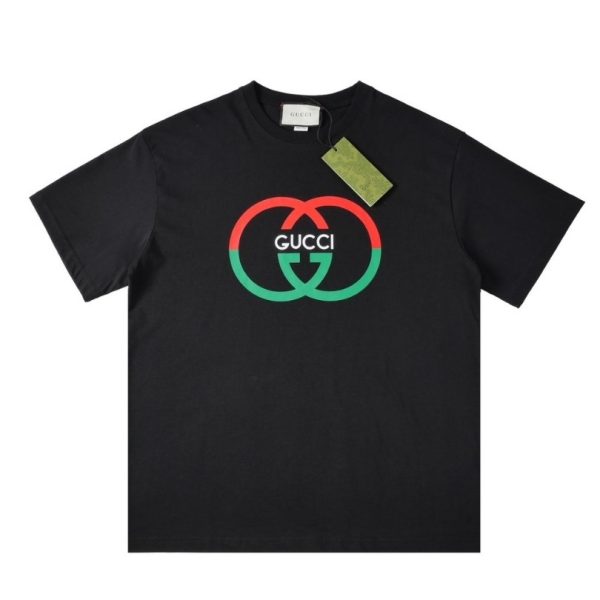 d104890_22027-1.jpg T-shirt Gucci Interlocking Logo Black GC013 - Image 1