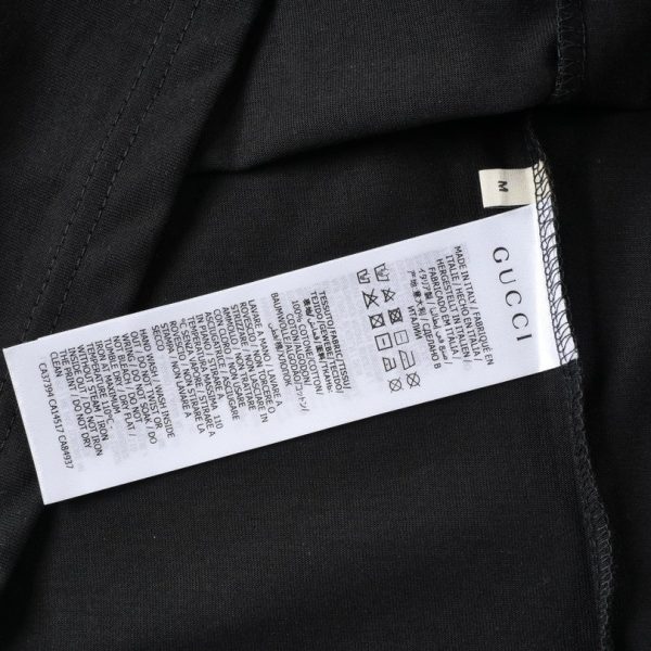 T-shirt Gucci Interlocking Logo Black GC013 - Image 7