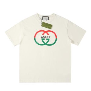 T-shirt Gucci Interlocking Logo White GC014