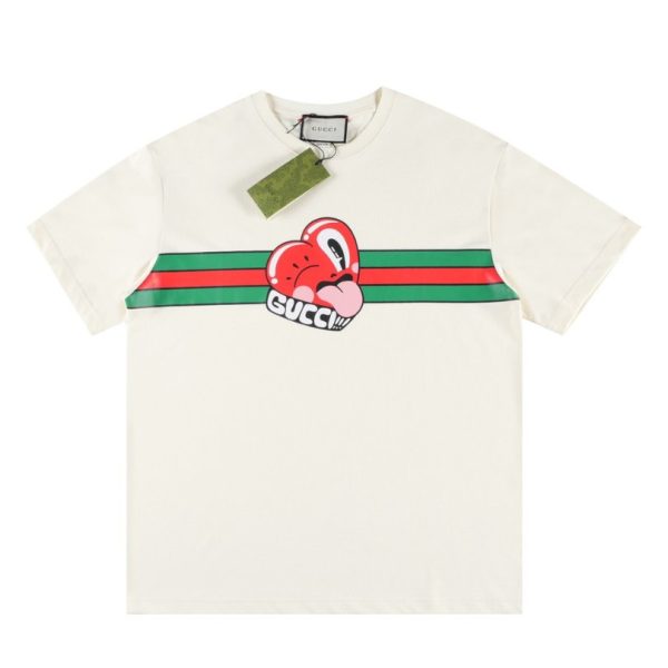 d104913_22019-1.jpg T-shirt Gucci Heart Logo White GC016 - Image 1