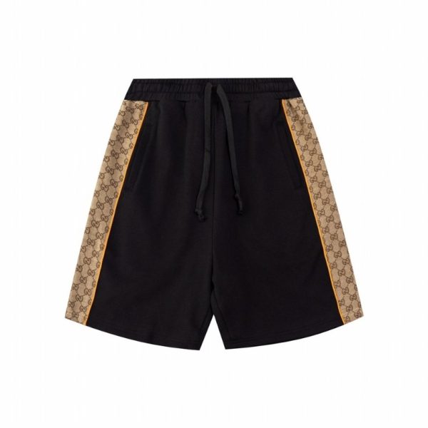 d104918_15992-1.jpg Shorts Gucci Monogram Stripe Black GC017 - Image 1